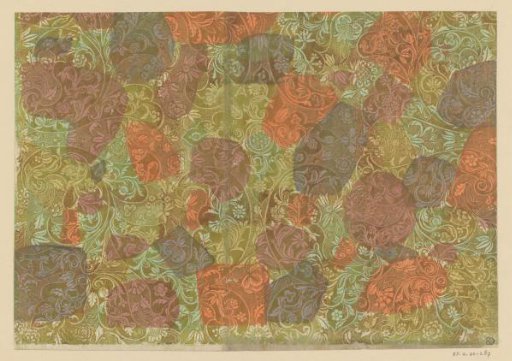 Sheet with flowers and fruits
