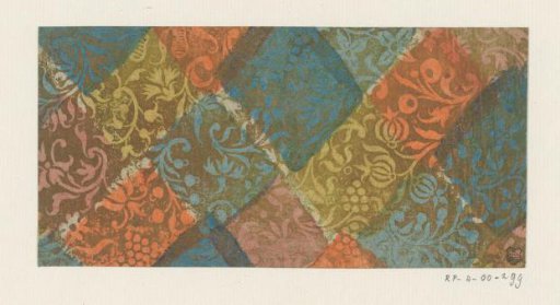Sheet with flowers and fruits