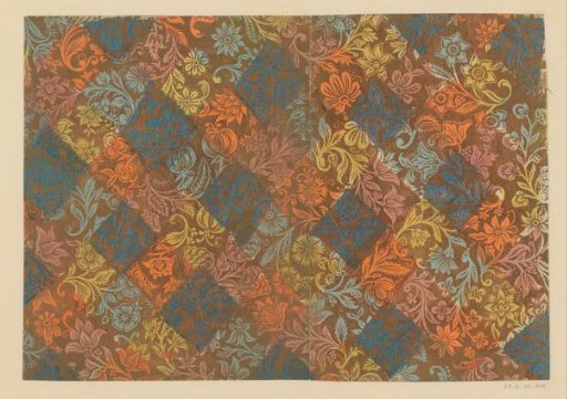 Sheet with flowers and fruits