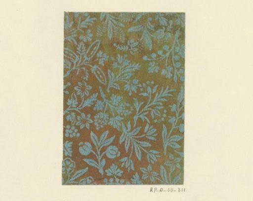 Sheet with flowers and fruit