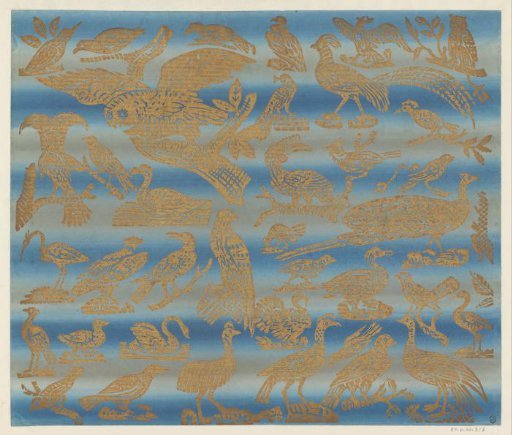 Sheet with various birds