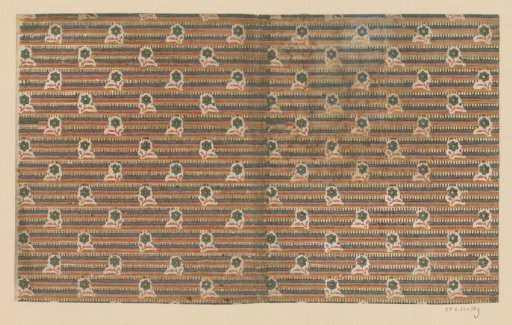 Sheet with reserved flowers on a line ground