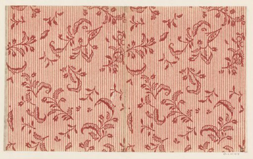 Sheet with a scattered pattern of vines on a line background