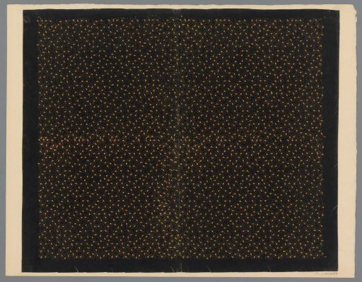Sheet with scatter pattern of dots and triangles