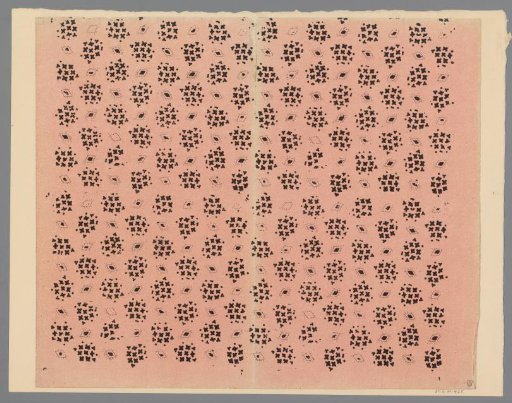 Sheet with scatter pattern of diamond and fantasy motif