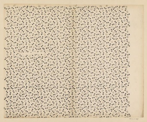 Sheet with scatter pattern of motifs