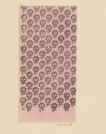 Sheet with scattered pattern of flowers