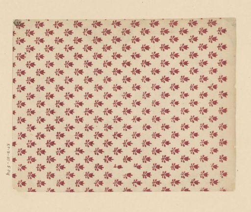 Sheet with scattered pattern of floral motif