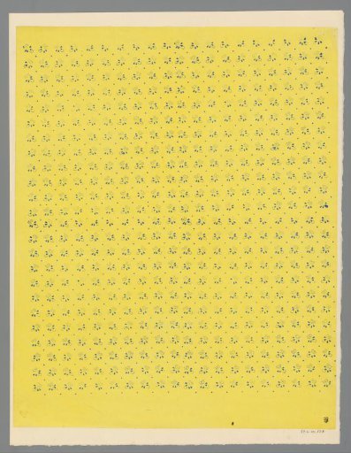 Sheet with scattered pattern of floral motif