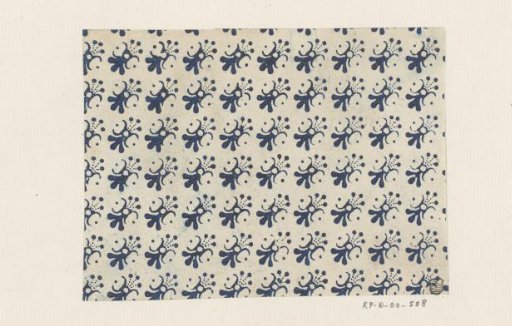Sheet with scattered pattern of floral motif