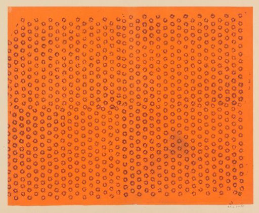 Sheet with scattered pattern of floral motif