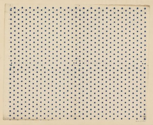 Sheet with scattered pattern of dots and points