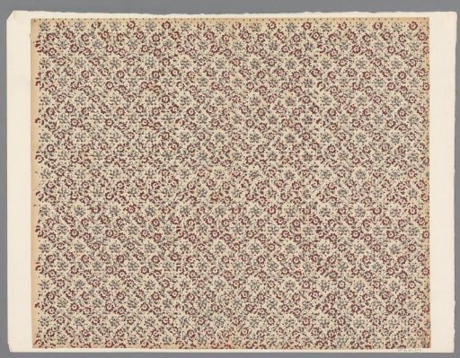 Sheet with scattered patterns of flower motifs and stars