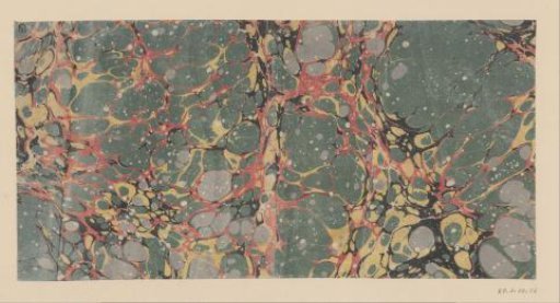 Spotted pebble marble in white, green, yellow, pink, grey and black.