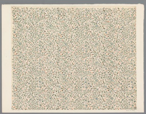 Sheet with all-over pattern of vines