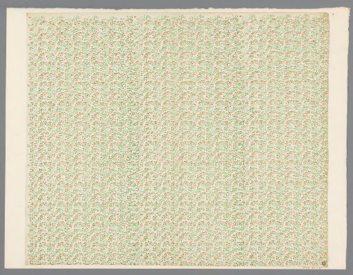 Sheet with all-over pattern of twigs with leaves