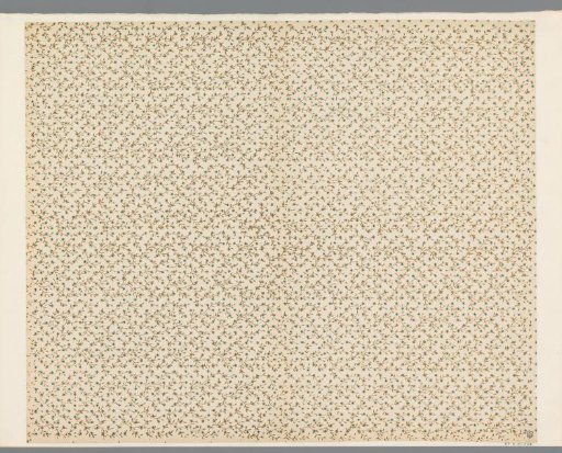 Sheet with all-over patterns of vines over stars