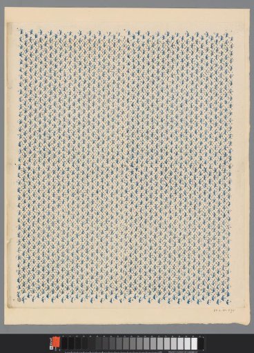 Sheet with all-over pattern of branch motif and dots