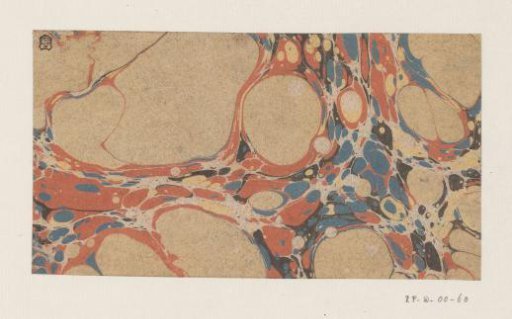 Pebble marble in orange, yellow and blue