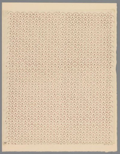 Sheet with scale pattern with dots