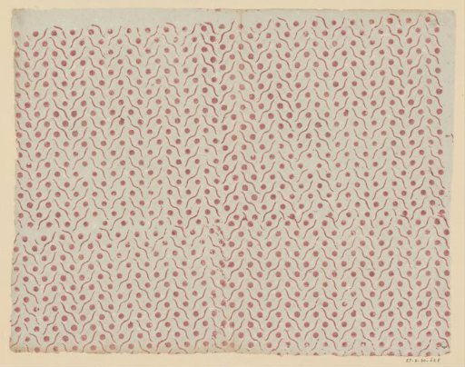 Sheet with scattered pattern of dots and squiggles