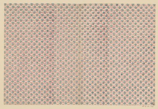 Sheet with checkerboard pattern with reserved motif and star