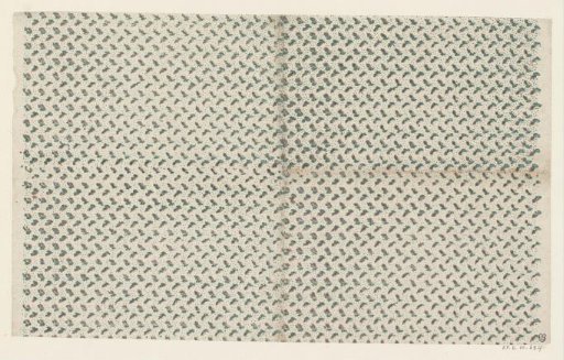 Sheet with all-over pattern of leaf motif