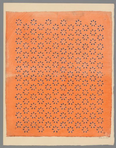 Sheet with scattered pattern of star motif