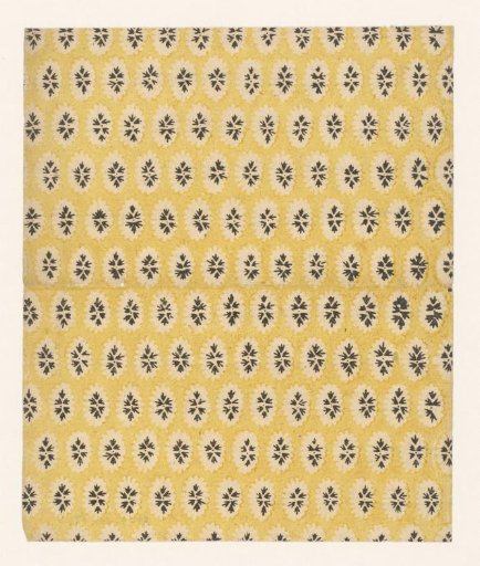 Sheet with scattered pattern with floral motif in cut-out motif