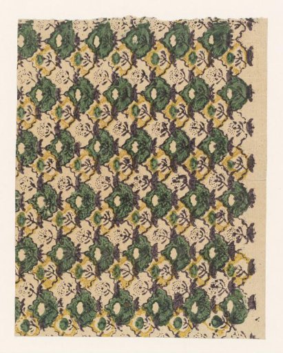 Sheet with scattered pattern of floral motif