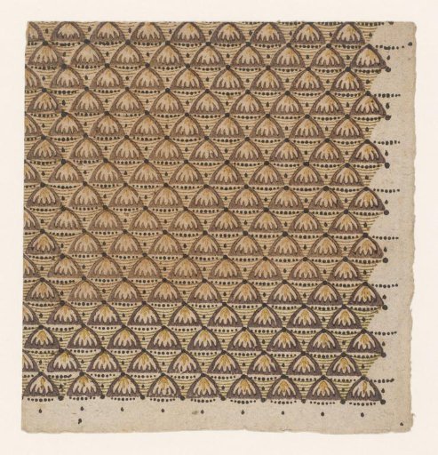 Sheet with scattered pattern of floral motif