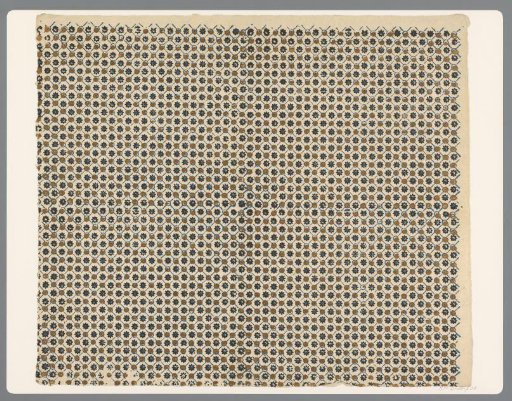 Sheet with diamond pattern with rosette and corner dots as field filling