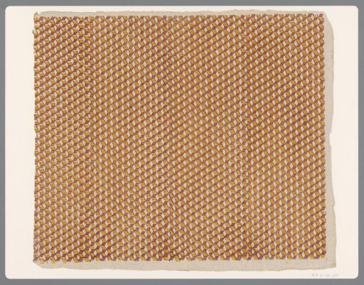 Sheet with a geometric pattern of blocks
