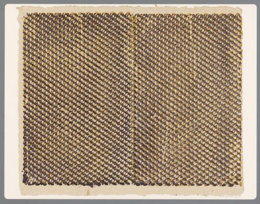 Sheet with a geometric block pattern