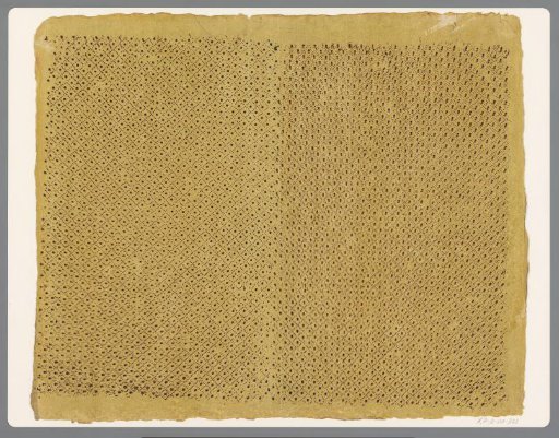 Sheet with a checkered pattern of points