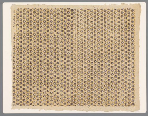 Sheet with a scattered pattern of floral motif