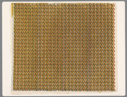 Sheet with regular pattern of parallelograms with diagonal lines