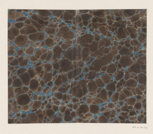 Pebble marble in blue and brown