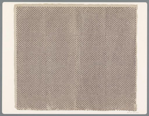 Sheet with scattered pattern of oval motif and dots