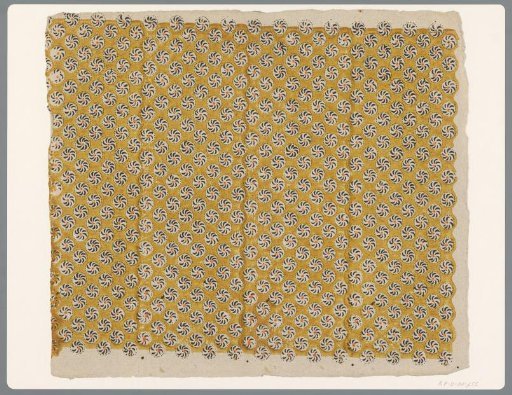Sheet with scattered pattern of wheel motif