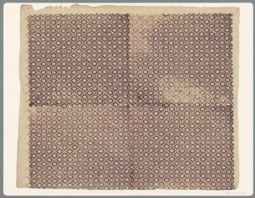 Sheet with diamond pattern