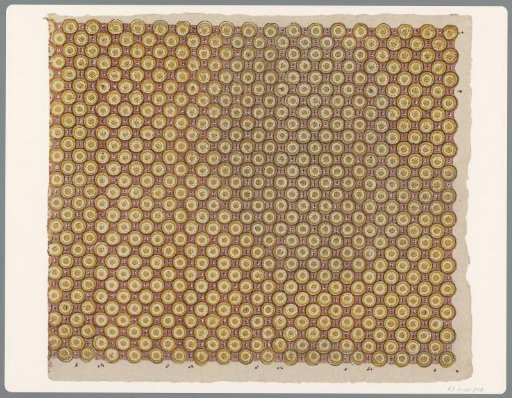 Sheet with scattered pattern of circle with dots