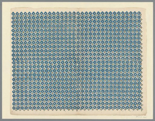 Sheet with diamond pattern alternating dot and four dots