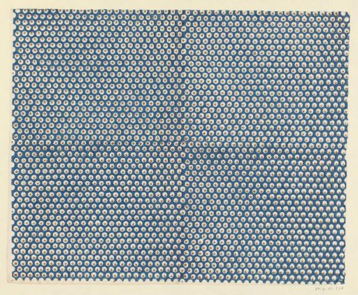 Sheet with scattered pattern of stars in reserved circles