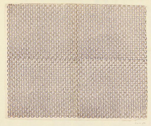 Sheet with checkerboard pattern with reserved motif and star