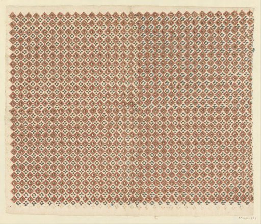 Sheet with diamond pattern with circle and dot motif