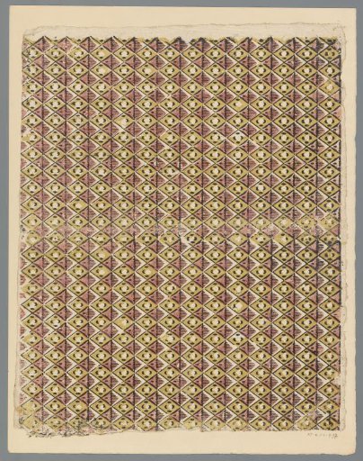 Sheet with band pattern with diamond shape