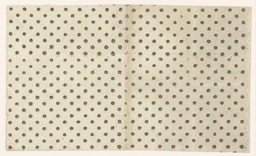 Sheet with an all-over pattern of floral motifs on a stippled ground