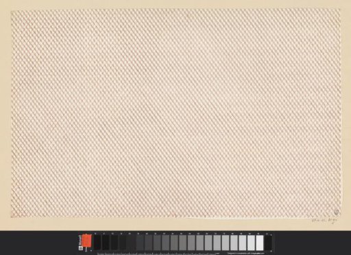 Sheet with a gaufred diamond pattern