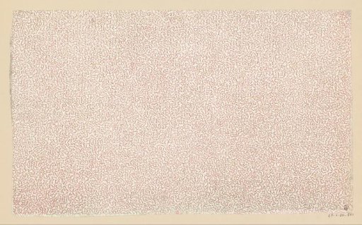 Sheet with Gaufré Vertical Straight Bands of Horizontal Dashes
